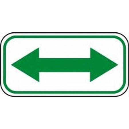 REFLECTIVE DOUBLE ARROW SIGN 6 In  X FRA261RA